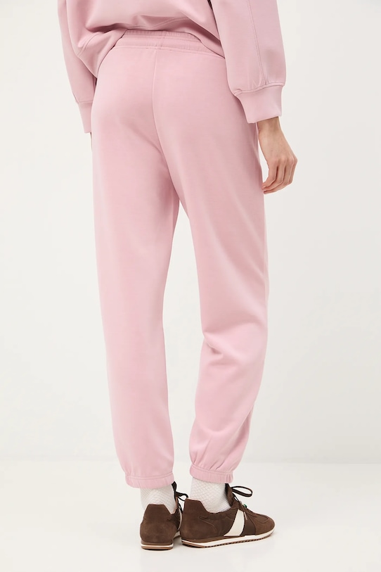 Spodnie dresowe damskie z modalem gładkie RS26-SPD404 różowy RS26