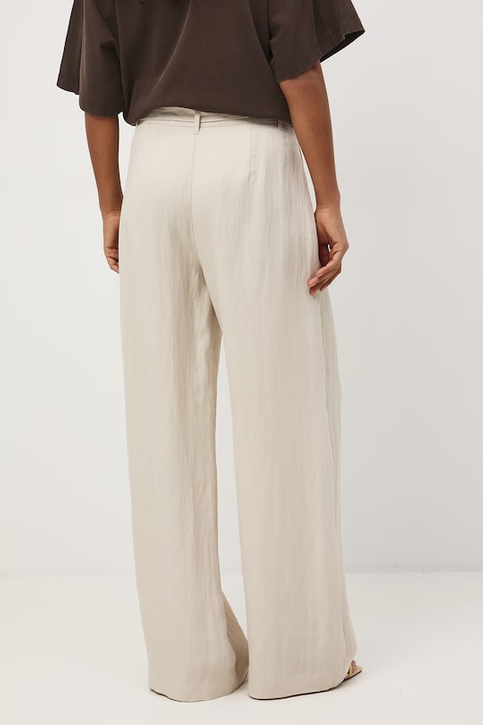 Odzież Medicine spodnie wide leg damskie RS26-SPD503 beżowy