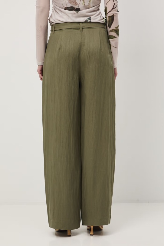 Odzież Medicine spodnie wide leg damskie RS26-SPD503 zielony