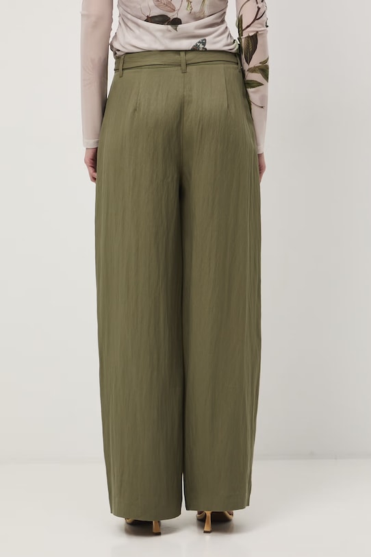 Odzież Medicine spodnie wide leg damskie RS26-SPD503 zielony