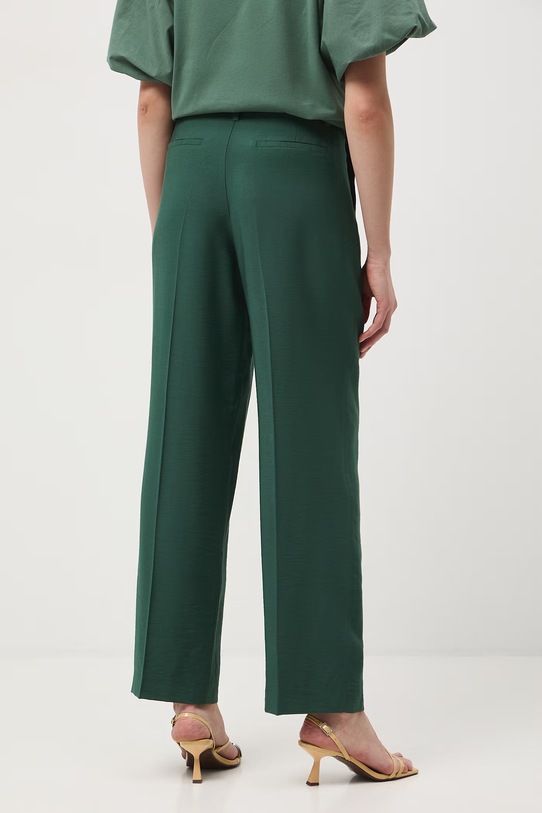 Odzież Medicine spodnie wide leg damskie z wiskozą RS26-SPD601 zielony