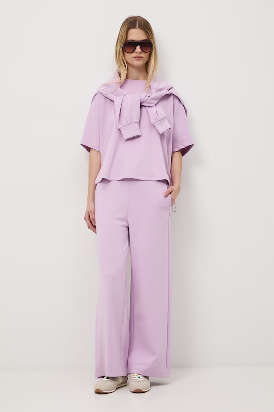 Medicine spodnie dresowe damskie fioletowy RS26-SPD602