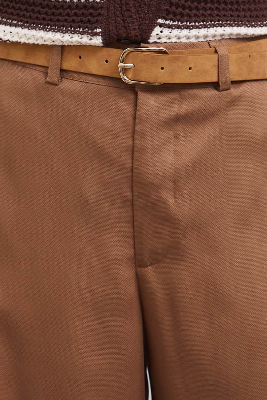 Medicine spodnie culottes damskie z lyocellu żółty RS26-SPD805