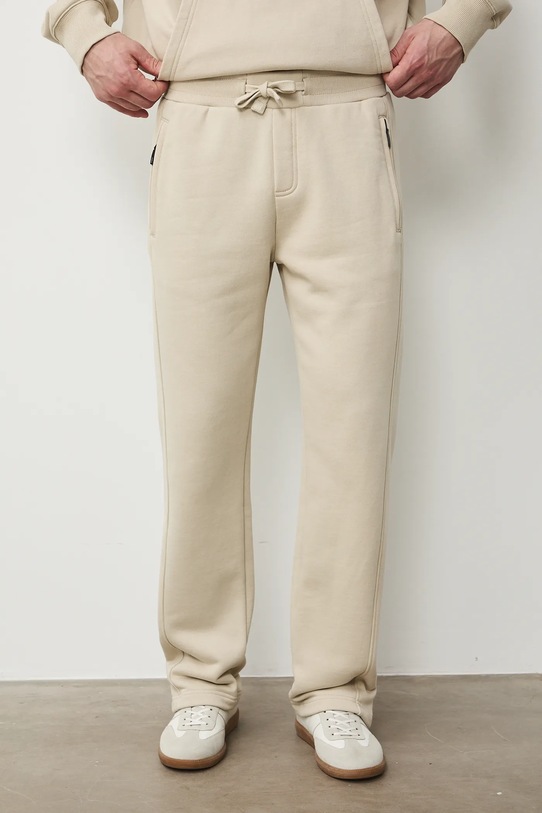 Medicine spodnie dresowe męskie bawełniane RS26-SPM031 beżowy RS26