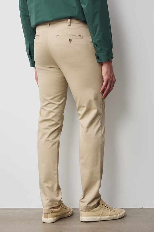 Oblečenie Medicine nohavice chinos pánske bavlnené s elastanom RS26-SPM060 béžová