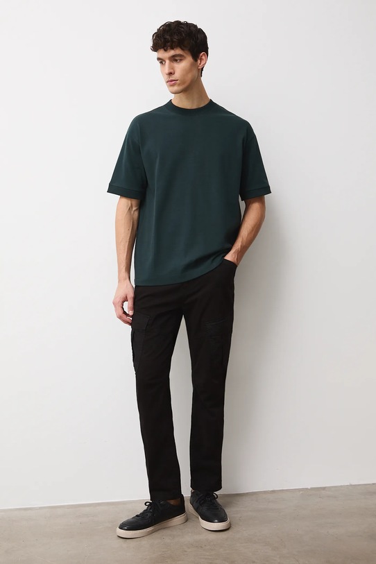 Medicine spodnie bawełniane z elastanem czarny RS26-SPM100