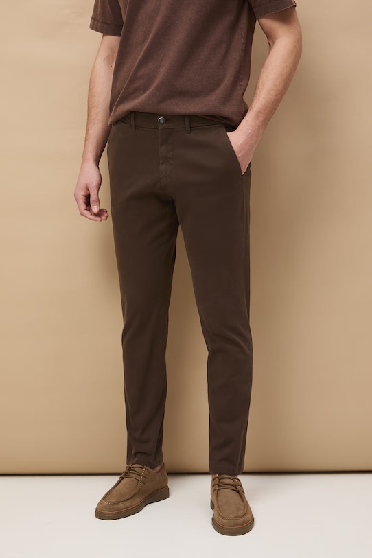 Medicine spodnie z elastanem brązowy RS26-SPM301