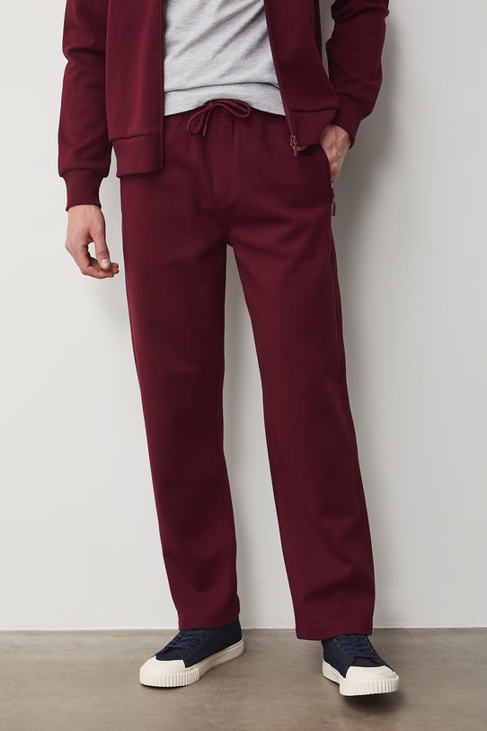 Medicine spodnie dresowe męskie RS26-SPM505 bordowy RS26