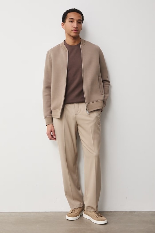 Medicine spodnie chinos męskie z wiskozą RS26-SPM600 beżowy RS26