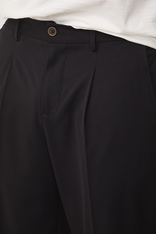 Medicine pantaloni chinos pentru bărbați, cu vâscoză negru RS26-SPM600