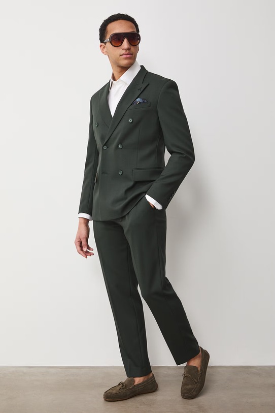 Medicine spodnie męskie z wełną zielony RS26-SPM621