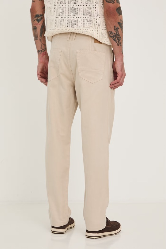 Odzież Spodnie chinos męskie z lyocellem RS26-SPM802 beżowy