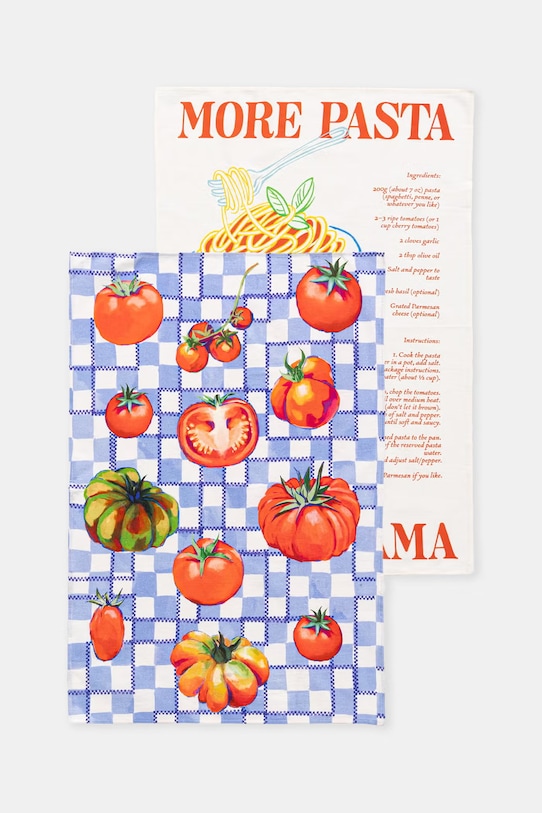 Zestaw ścierek kuchennych z dodatkiem lnu multicolor RS26-SRUA04