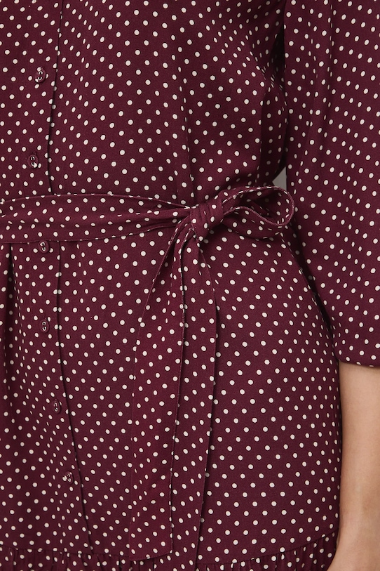 Sukienka damska mini z paskiem wzorzysta RS26-SUD010