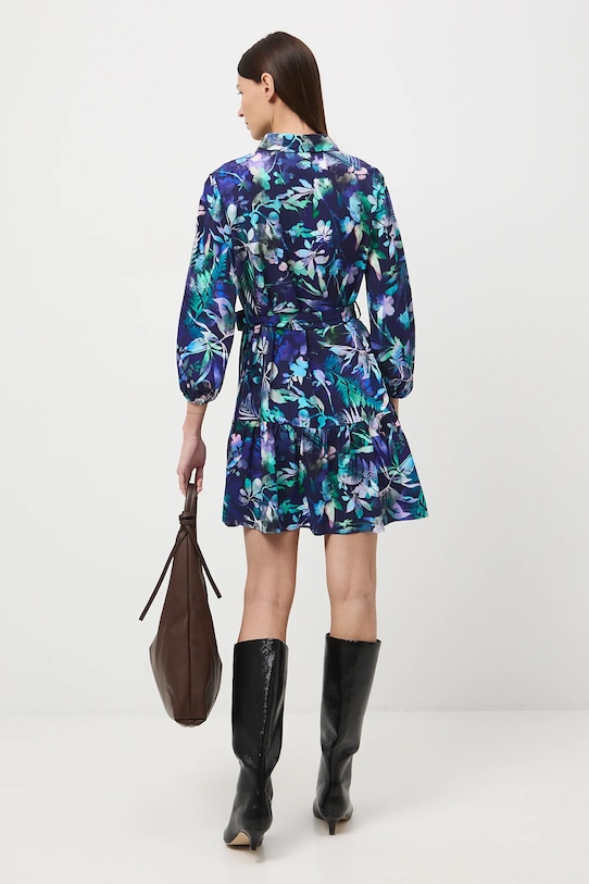 Odzież Sukienka damska mini z paskiem wzorzysta RS26-SUD010 multicolor