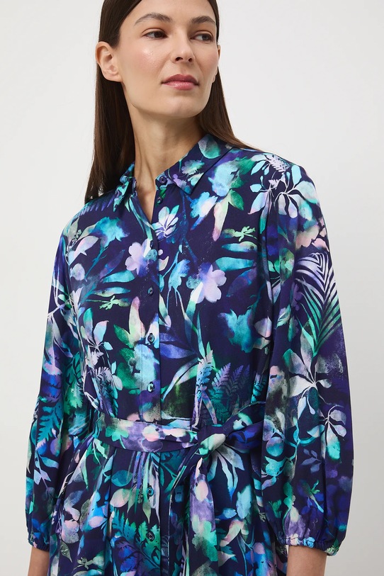 Sukienka damska mini z paskiem wzorzysta multicolor RS26-SUD010