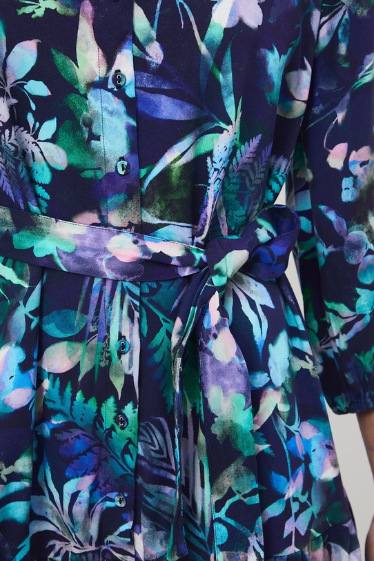 Sukienka damska mini z paskiem wzorzysta RS26-SUD010 multicolor