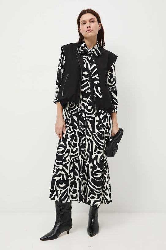 Medicine sukienka trzy czwarte czarny RS26-SUD011