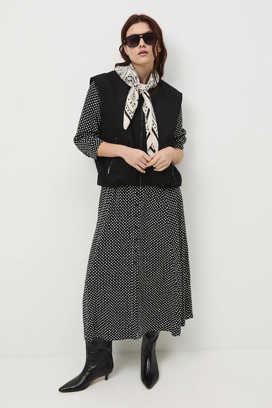 Medicine sukienka trzy czwarte czarny RS26-SUD011