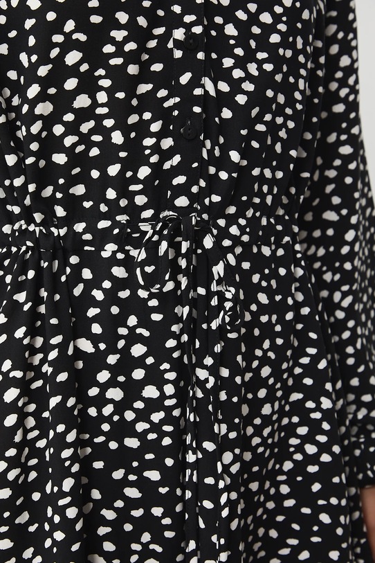 Šaty dámske mini z viskózy vzorovaná RS26-SUD031 čierna