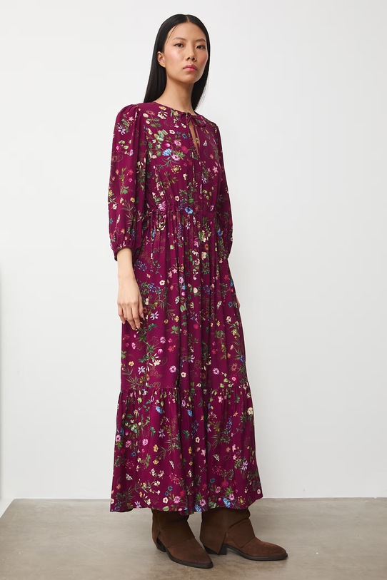 Šaty Medicine RS26-SUD032 burgundské RS26