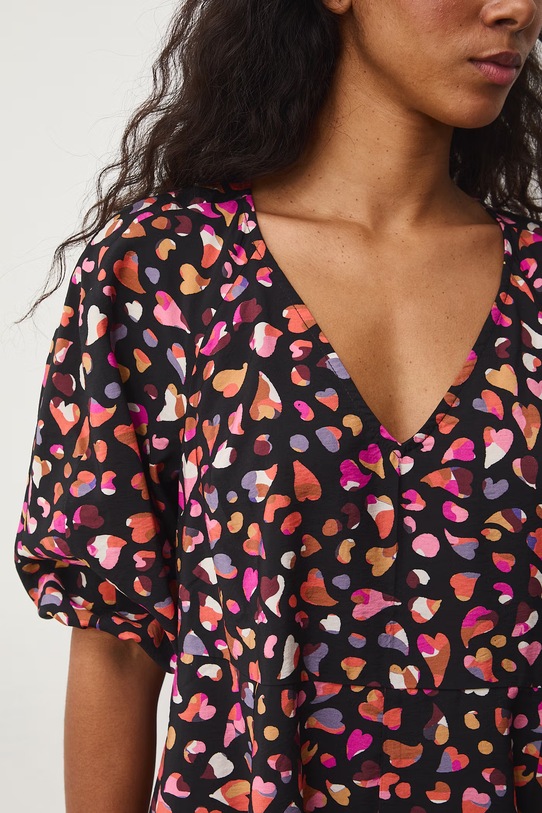 Medicine sukienka oversize z wiskozą RS26-SUD052 czarny