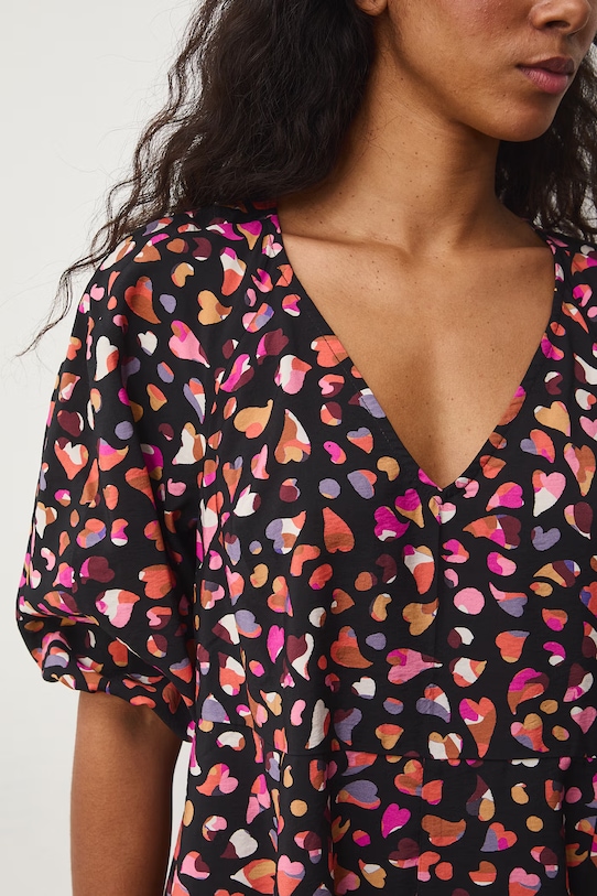 Medicine sukienka oversize z wiskozą RS26-SUD052 czarny