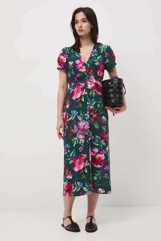 Medicine sukienka z wiskozy turkusowy RS26-SUD070