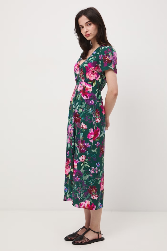 Medicine sukienka z wiskozy RS26-SUD070 turkusowy RS26