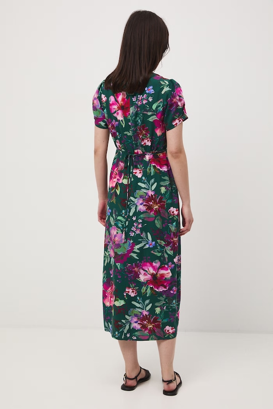 Odzież Medicine sukienka z wiskozy RS26-SUD070 turkusowy