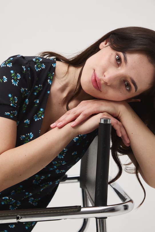 Medicine sukienka z wiskozy czarny RS26-SUD070