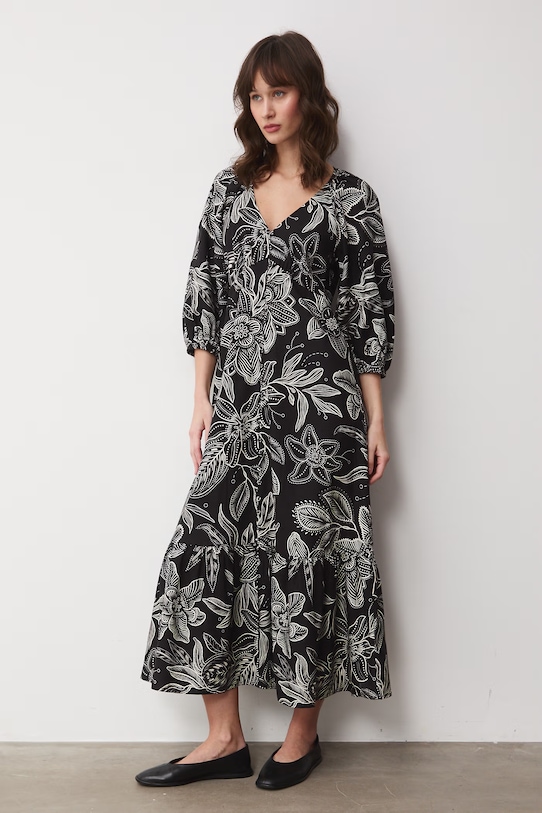 Medicine kiszélesedő ruha vászonnal RS26-SUD071 fekete RS26