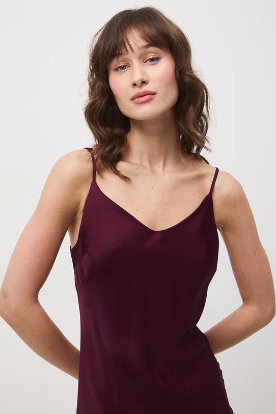 Medicine sukienka z wiskozy bordowy RS26-SUD072