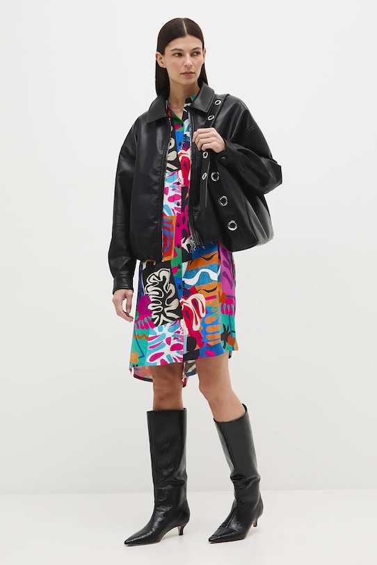 Sukienka damska midi z kolekcji Eviva L'arte RS26-SUD251 multicolor