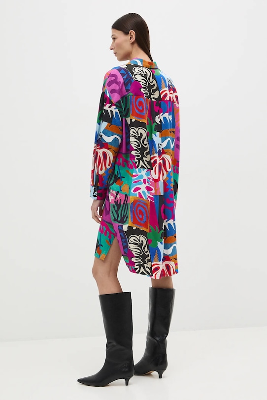 Odzież Sukienka damska midi z kolekcji Eviva L'arte RS26-SUD251 multicolor