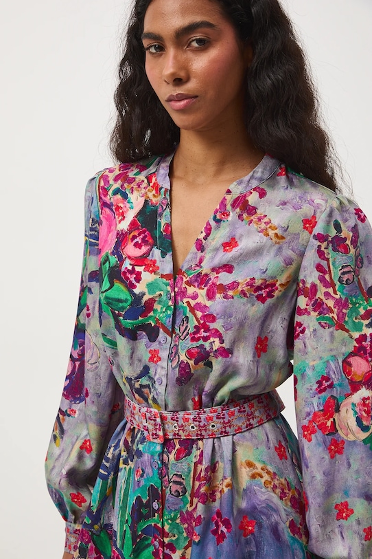 Šaty dámské mini, z kolekce Eviva L'arte RS26-SUD253 vícebarevná