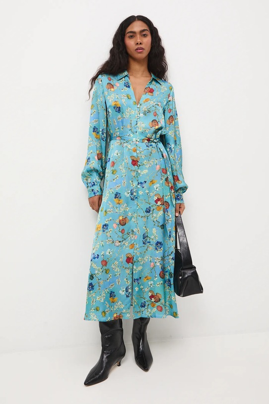 Medicine sukienka midi turkusowy RS26-SUD256