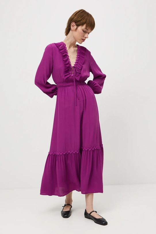Medicine sukienka z wiskozy RS26-SUD307 fioletowy RS26
