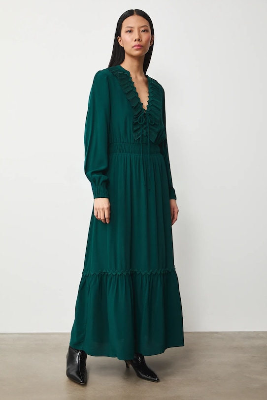 Medicine sukienka z wiskozy RS26-SUD307 zielony RS26