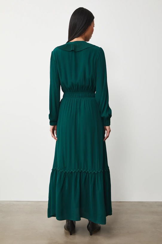 Odzież Medicine sukienka z wiskozy RS26-SUD307 zielony