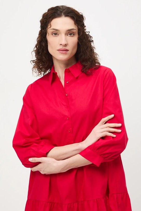 Medicine sukienka damska koszulowa czerwony RS26-SUD400