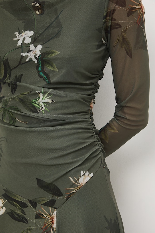 Asymetrické šaty RS26-SUD500 zelená