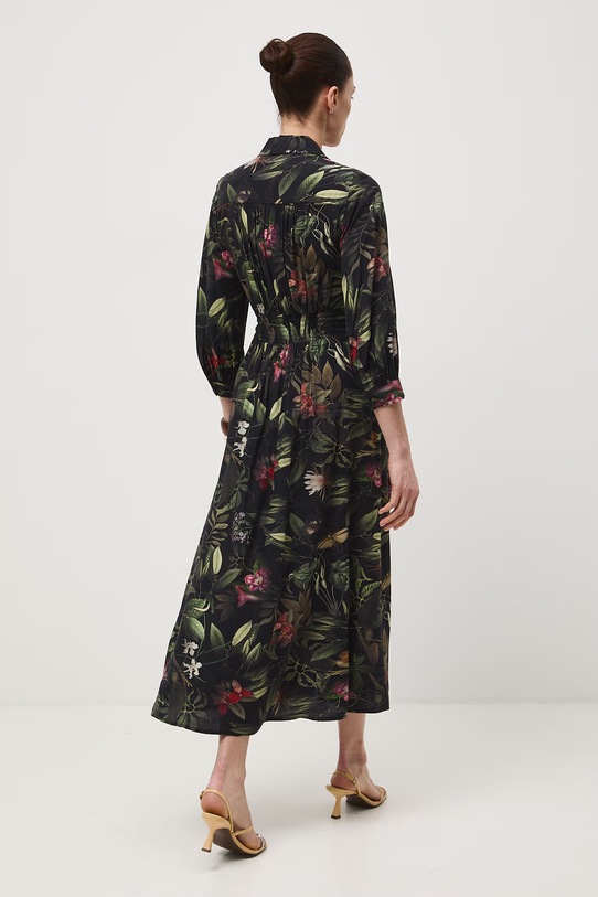 Odzież Medicine sukienka rozkloszowana z wiskozy RS26-SUD502 czarny