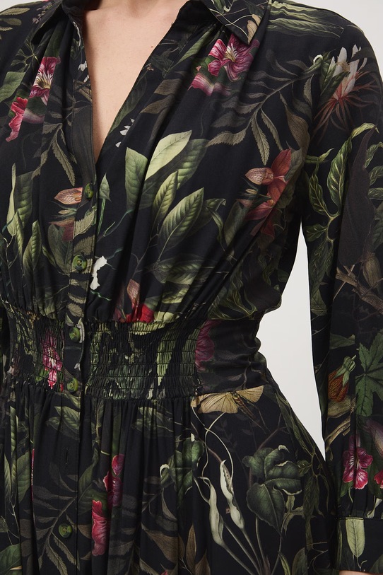 Medicine sukienka rozkloszowana z wiskozy RS26-SUD502 czarny