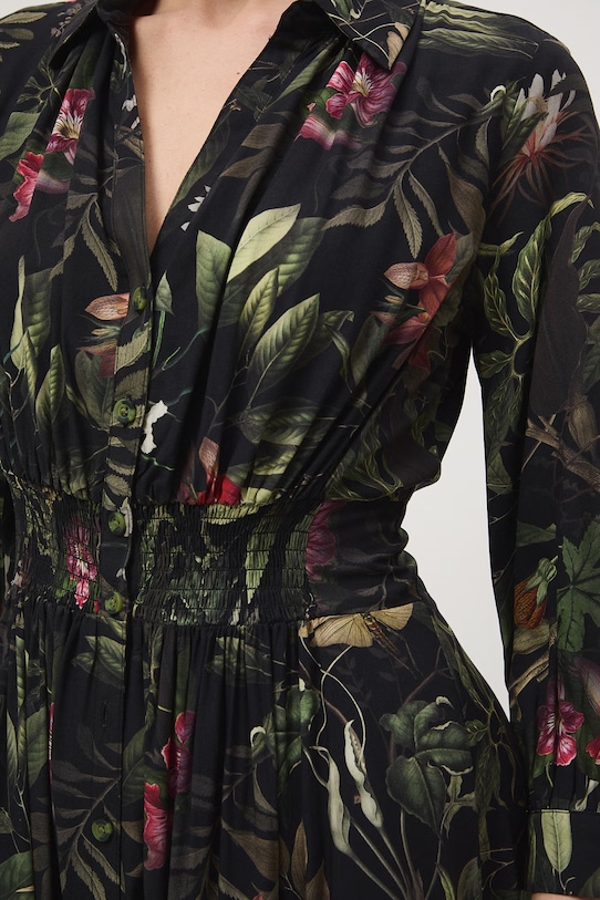 Medicine sukienka rozkloszowana z wiskozy RS26-SUD502 czarny