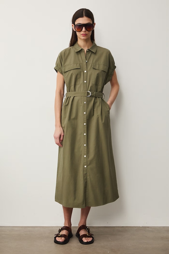 Medicine srajčna obleka zelena RS26-SUD504