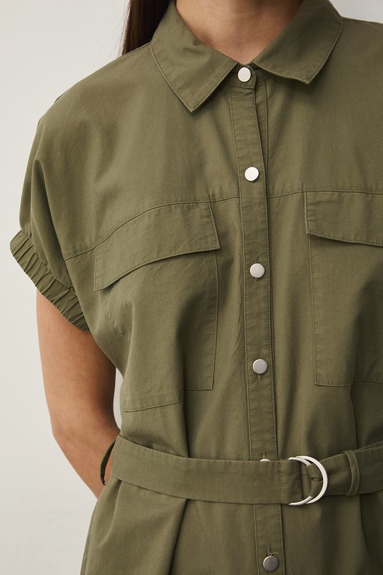 Medicine sukienka koszulowa RS26-SUD504 zielony