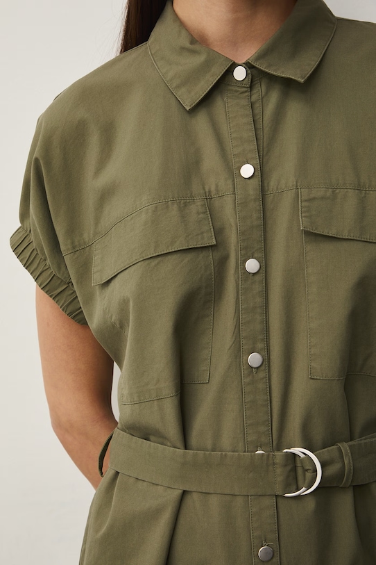 Medicine sukienka koszulowa RS26-SUD504 zielony