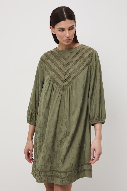 Medicine sukienka oversize z wiskozą RS26-SUD505 zielony RS26