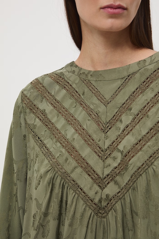 Medicine sukienka oversize z wiskozą RS26-SUD505 zielony